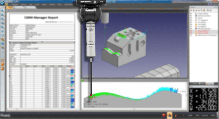 Renishaw SP25 analog scanning probe with CMM-Manager